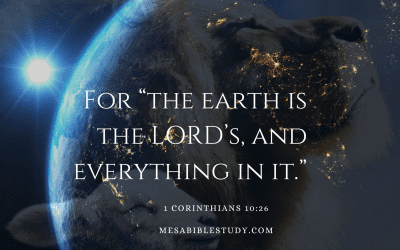 God is Sovereign Over the Earth and Everything in It