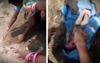 Newborn Baby Girl Gets Rescued After Parents Buried Her Alive