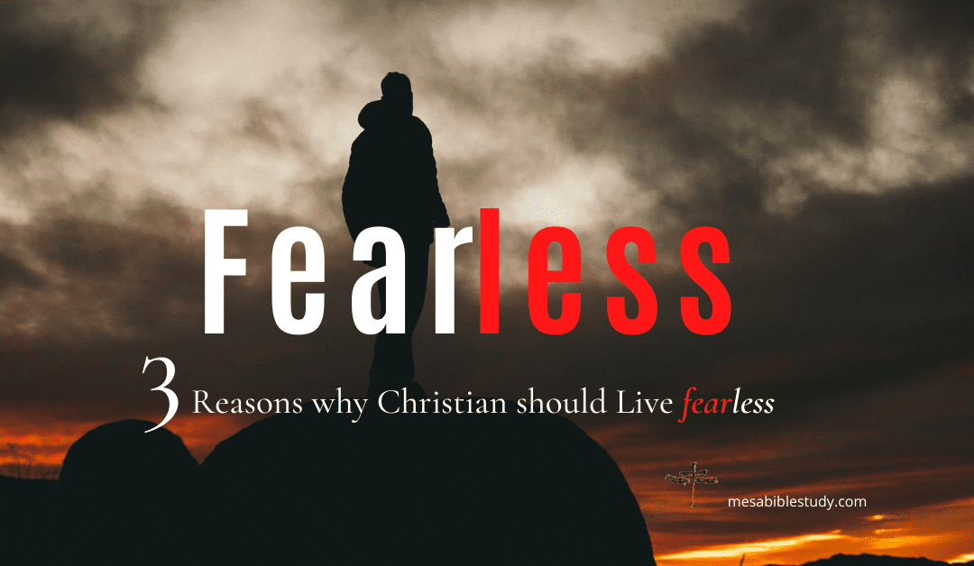 3 Reasons Why Christians Should Live Fearless