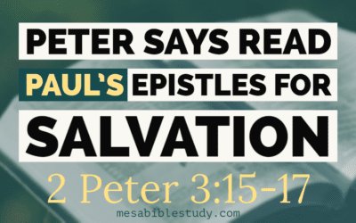 The apostle Peter’s Last Words are to Read Paul’s Epistles for things Regarding Salvation