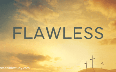 The Finished Work of the Cross was Flawless