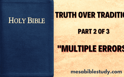 Multiple Errors in Christendom’s Traditional Narrative