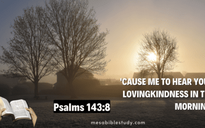 Starting the day with Praise: Putting our trust in God every morning