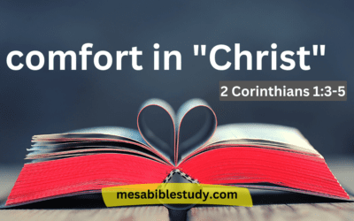 Comfort in Christ: Finding Strength in the Finished Work of the Cross