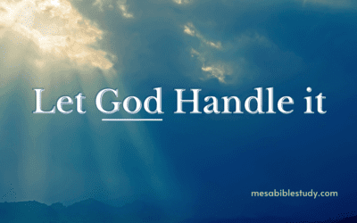 Commit it All to the Lord – “Let God Handle It”