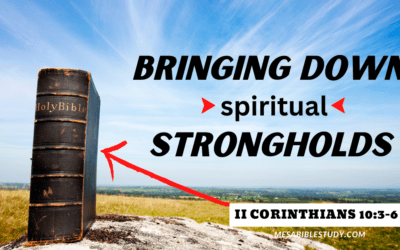 This is Our Battle Ground: Taking Down Spiritual Strongholds