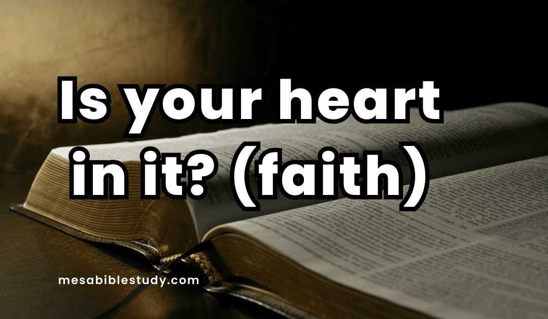 Not Interested in a Religious Show, God Wants Our Faith