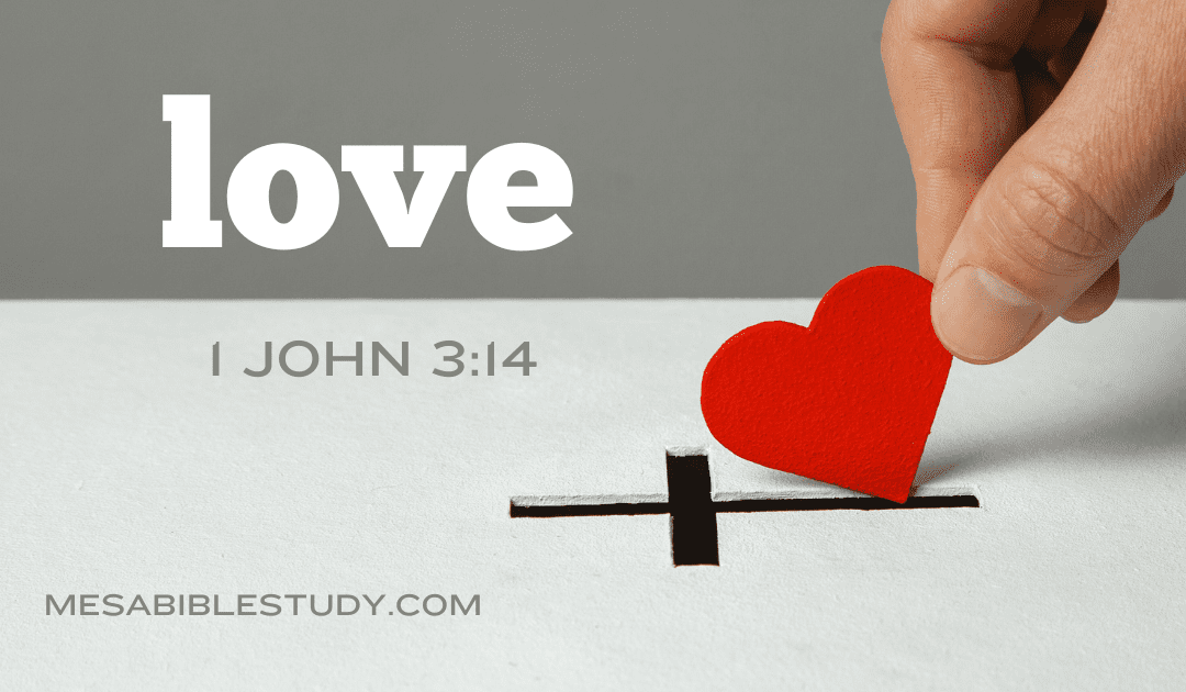 Passing from Death to Life = Love ‘1 John 3:14’