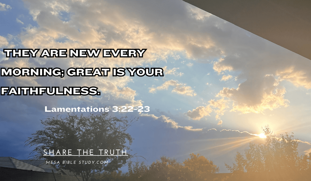 Renewed Every Morning: Finding Strength in God’s Daily Mercies