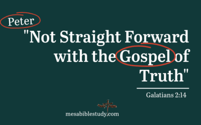 Peter Not Straightforward with the Truth of the Gospel