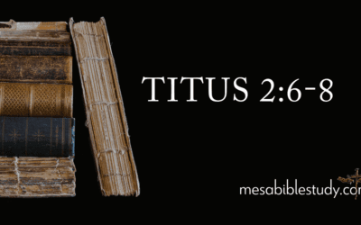 Living With Integrity: A Call to Young Men (Titus 2:6–8)