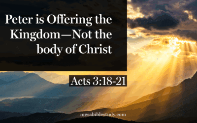 📖 Acts 3:18–21 — The Kingdom Gospel, Not the Church