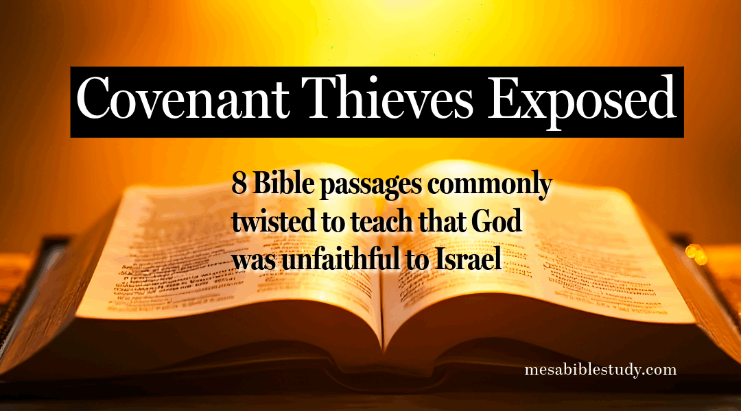 Covenant Thieves: Exposing the Passages Twisted to Erase Israel