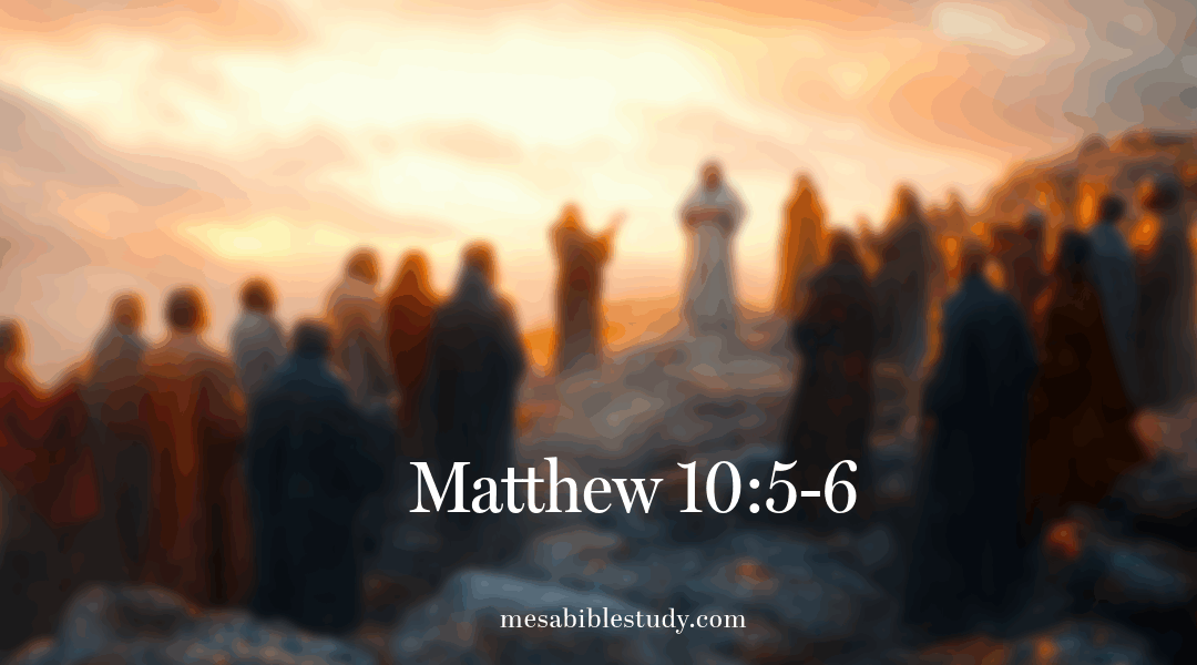 To the Lost Sheep— Not Gentiles Matthew 10:5-6