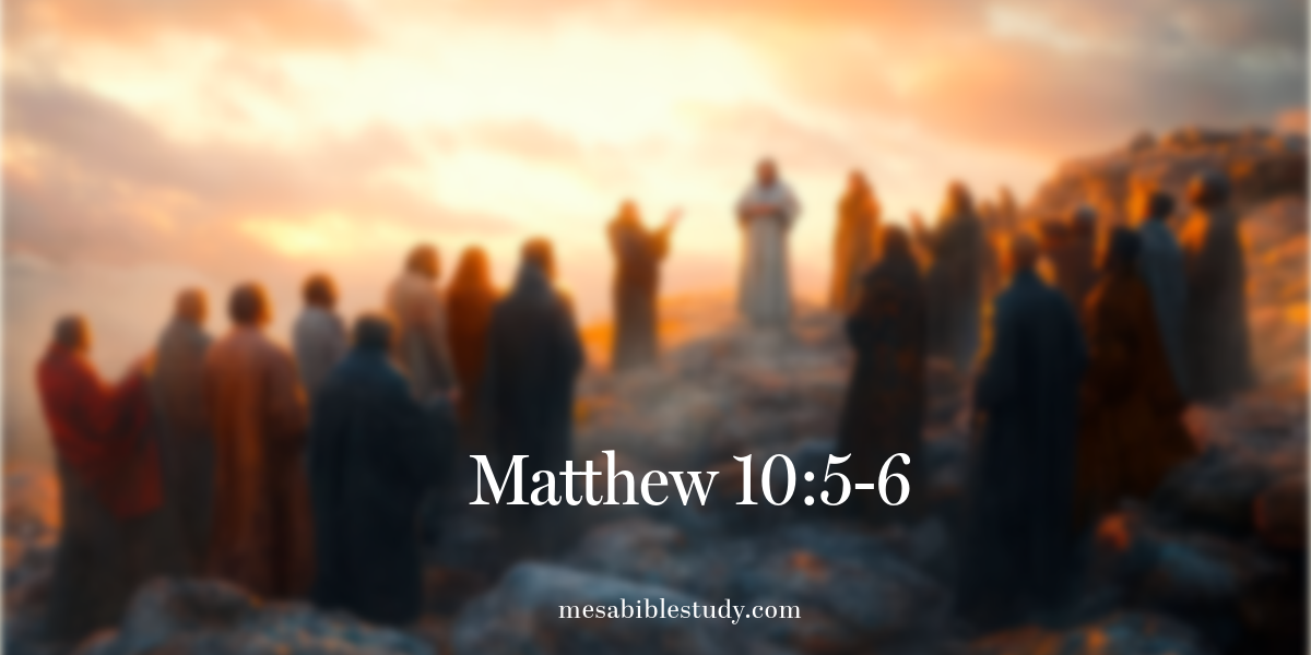 Matthew 10:5-6