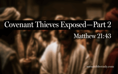 Covenant Thieves Exposed—Part 2: Matthew 21:43