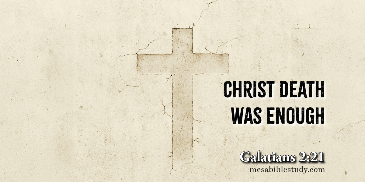 Christ Says: I Did Not Die in Vain — Man Says: ‘I’ll Earn It… Just in Case