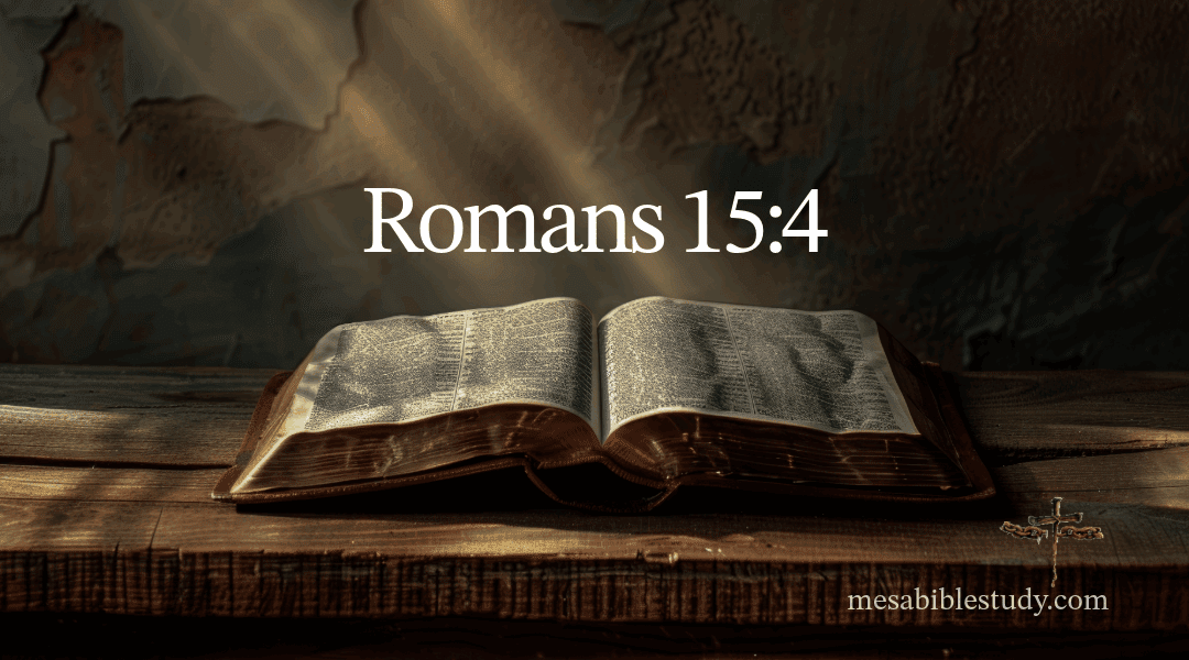 Romans 15:4 — Hope Through the Scriptures Old and New Testaments