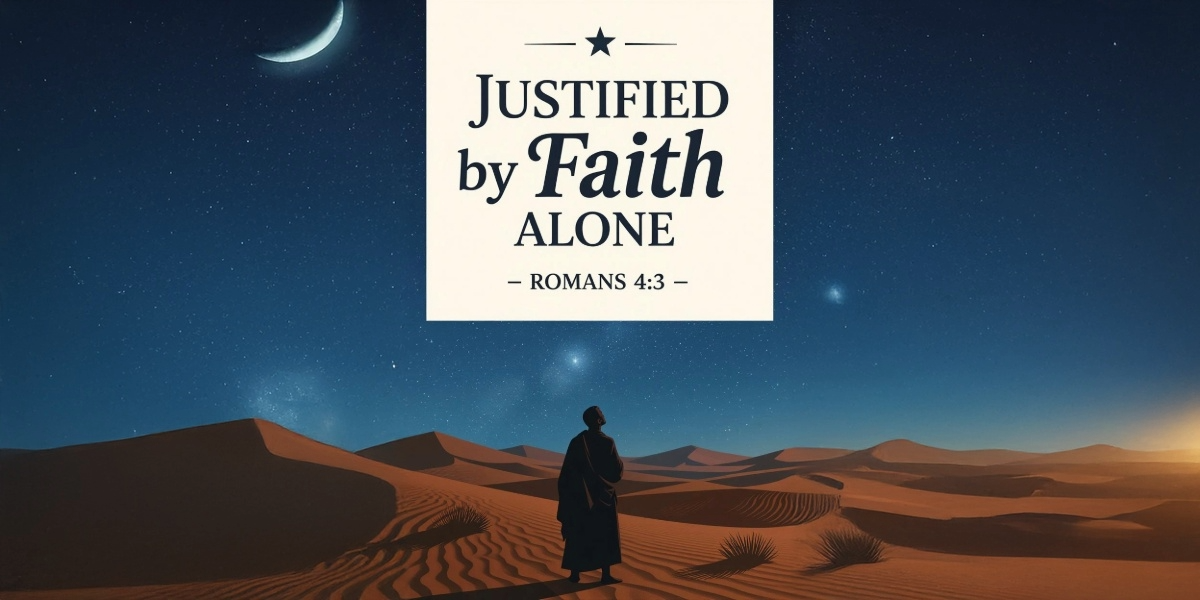Abraham Justified by Faith Alone God’s promise, not our works, makes us righteous.