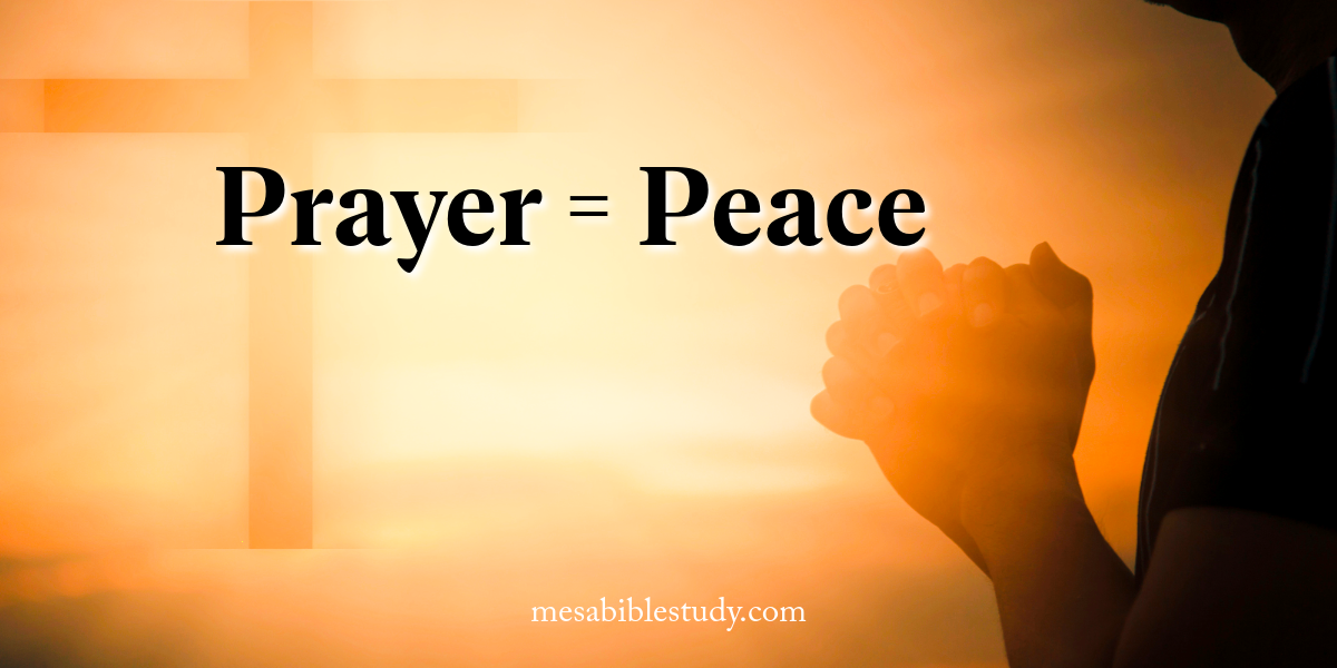 prayer equals peace