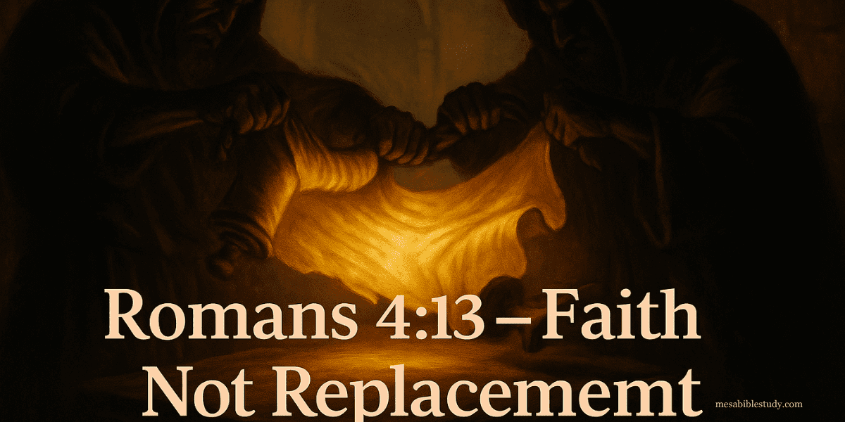 Romans 4:13 – Faith Not Replacement