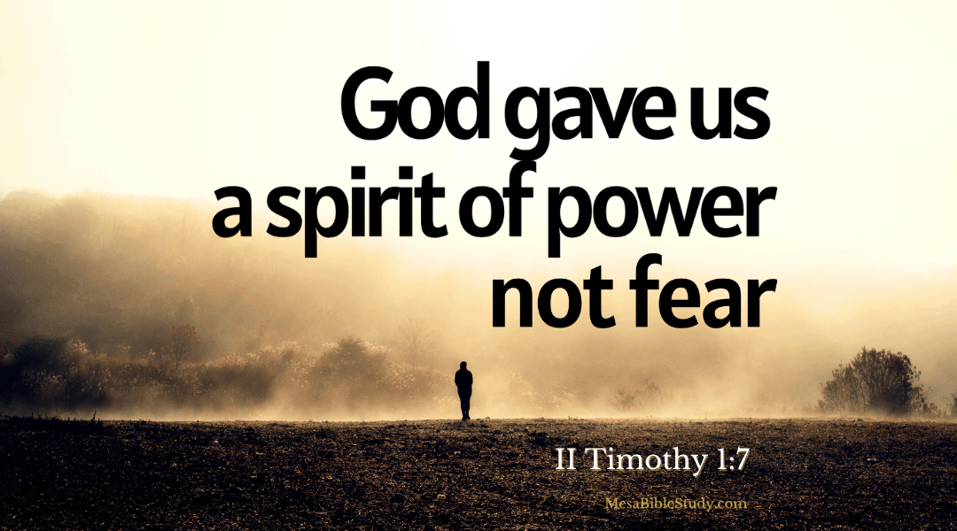 Power, Love, and a Sound Mind: The Spirit God Gave You
