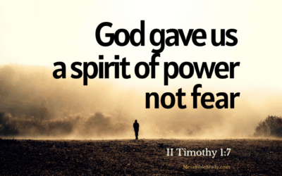 Power, Love, and a Sound Mind: The Spirit God Gave You