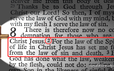 Romans 8:2 Explains why there is “No Condemnation”