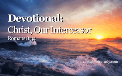 Devotional: Christ, Our Intercessor Romans 8:34