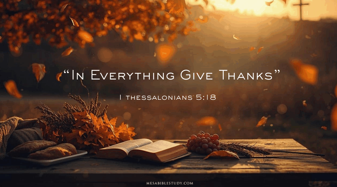 Giving Thanks Always — In All Things