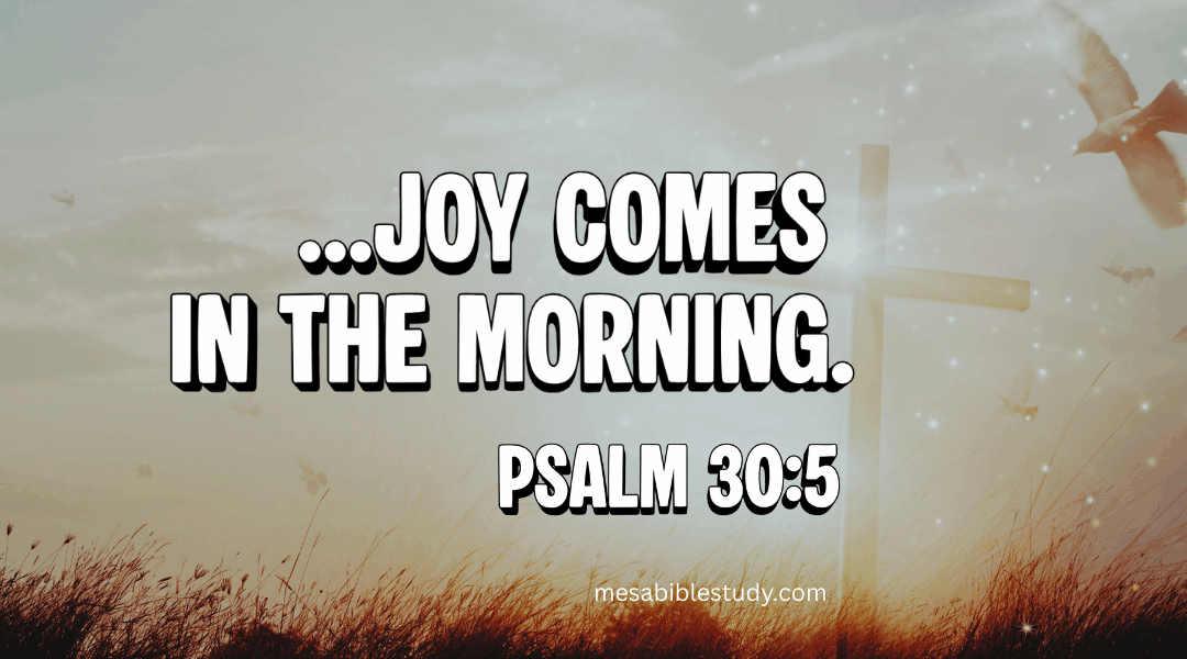 Devotional: Joy Comes in the Morning – Psalm 30:5