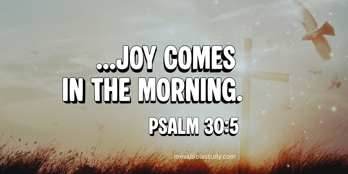 joy comes in the morning
