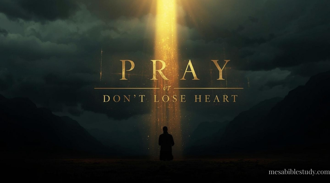 Devotional: Pray—Don’t Lose Heart (Luke 18:1)