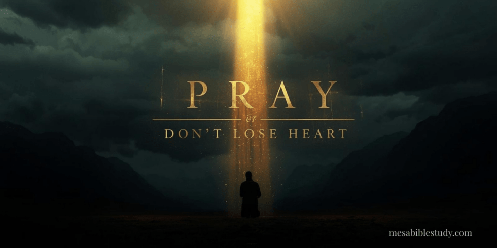 Devotional: Pray—Don’t Lose Heart (Luke 18:1)