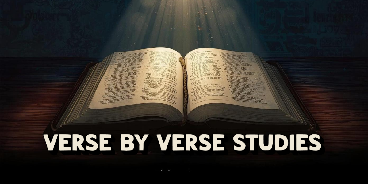 Open Bible with highlighted passages, representing verse by verse Bible studies and careful Scripture interpretation.