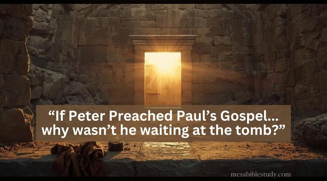 If Peter Preached Paul’s Gospel… Why Wasn’t He Waiting at the Tomb?