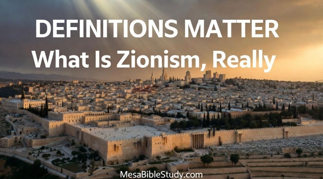Definitions Matter: What Is Zionism, Really?