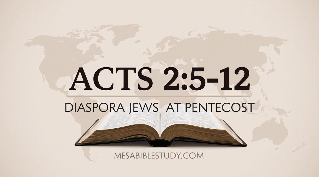 Acts 2:5–12 — Devout Jews from Every Nation, Not Gentiles