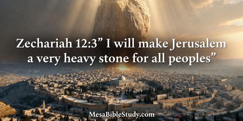 Jerusalem will be a very heavy stone