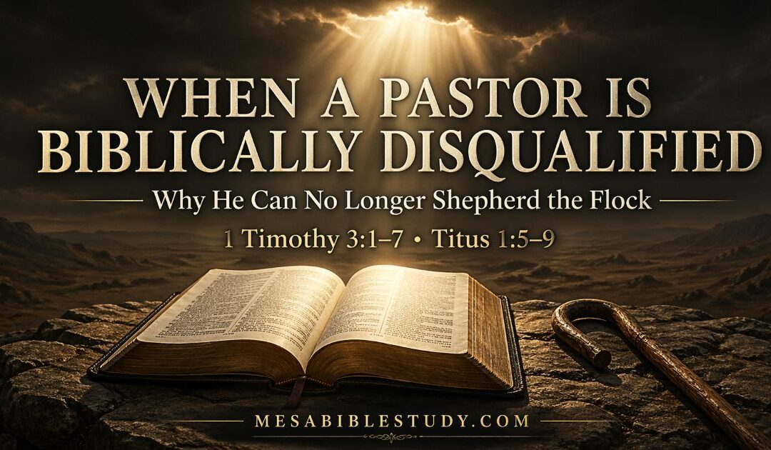 What Disqualifies a Pastor? A Biblical Answer