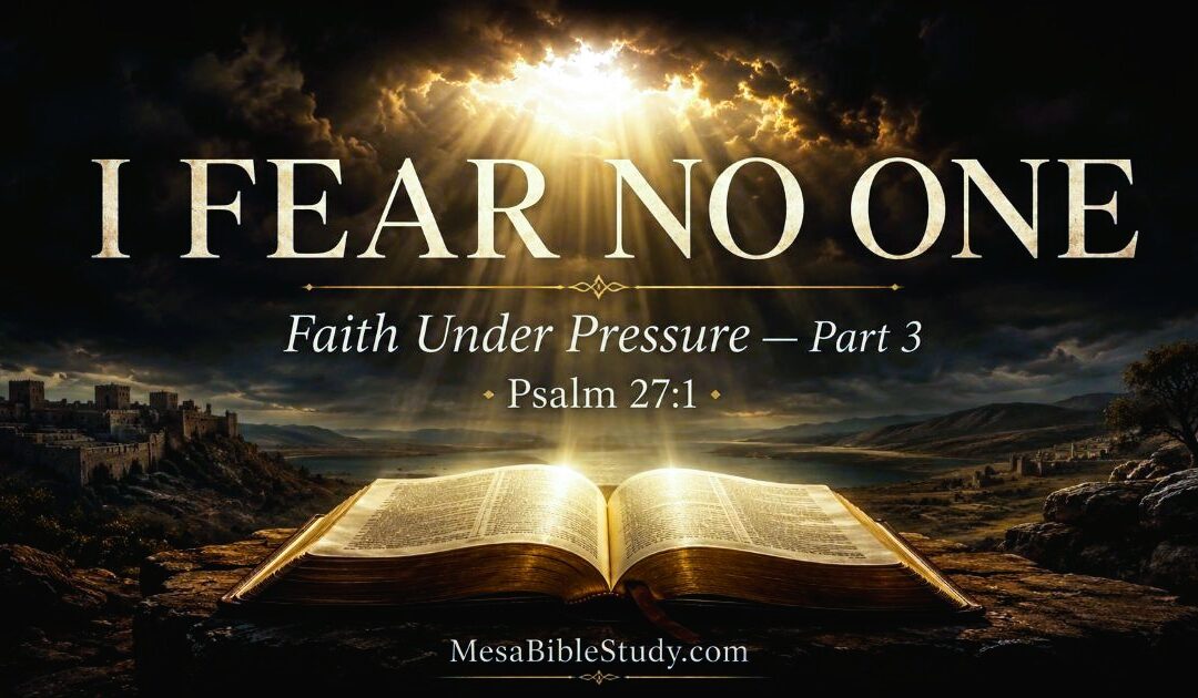 Devotional: I Fear No One – Psalm 27 – Part 3
