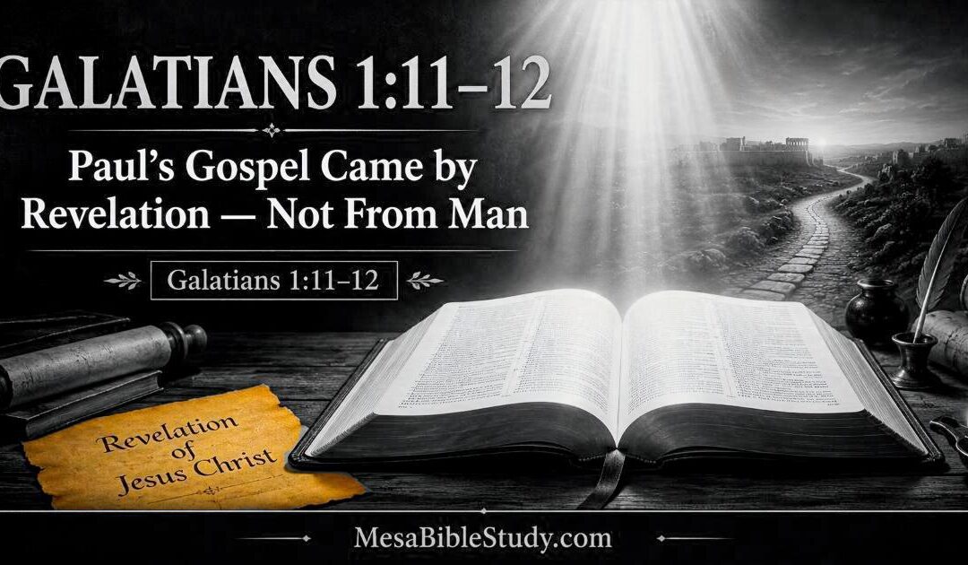 Galatians 1:11–12 — What Does It Mean? | Passage Breakdown