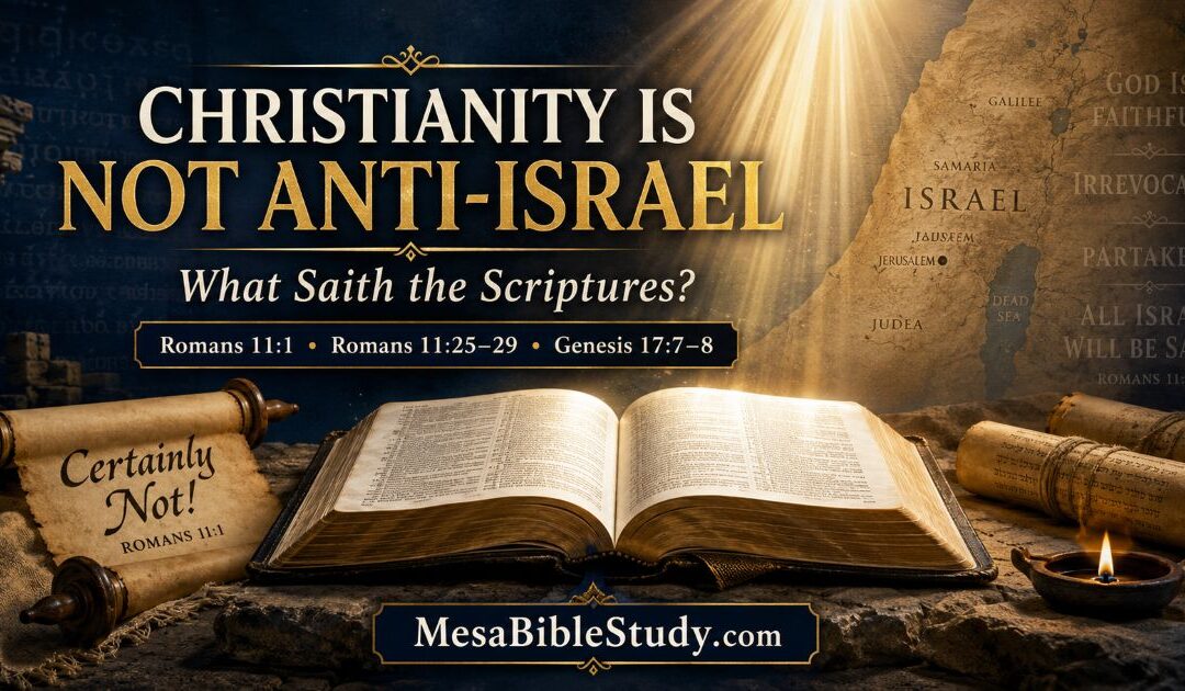 Christianity Is Not Anti-Israel: What Saith the Scriptures?