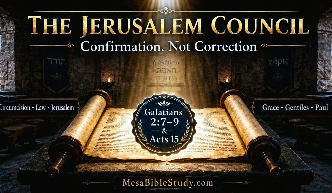 The Jerusalem Council: Confirmation, Not Correction