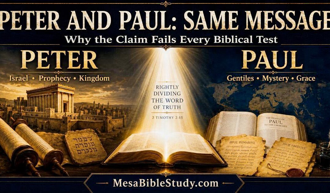 Why Saying Peter and Paul Preached the Same Message Fails Every Biblical Test