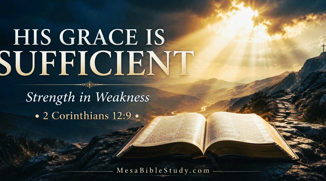 Devotional: His Grace Is Sufficient — 2 Corinthians 12:9