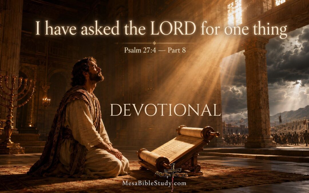Devotional: One Thing I Ask From the LORD – Part 8