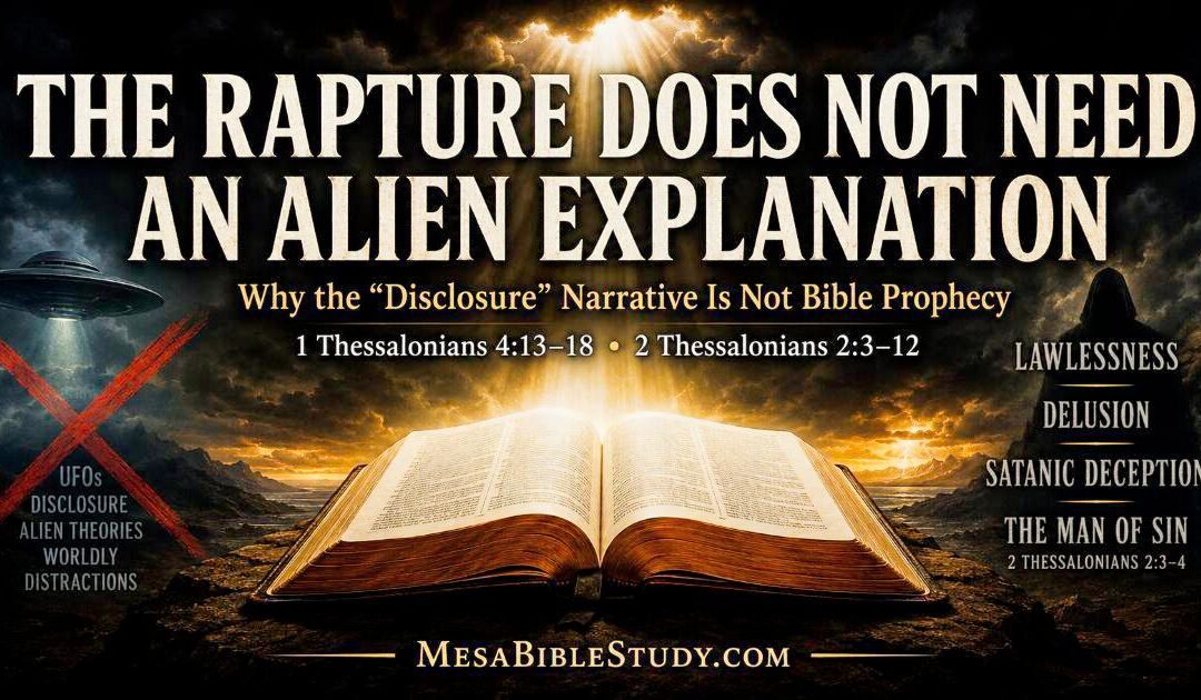 The Rapture Does Not Need an Alien Explanation – Part 1