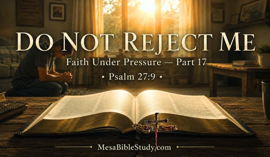Devotional: Do Not Reject Me Faith Under Pressure — Part 17