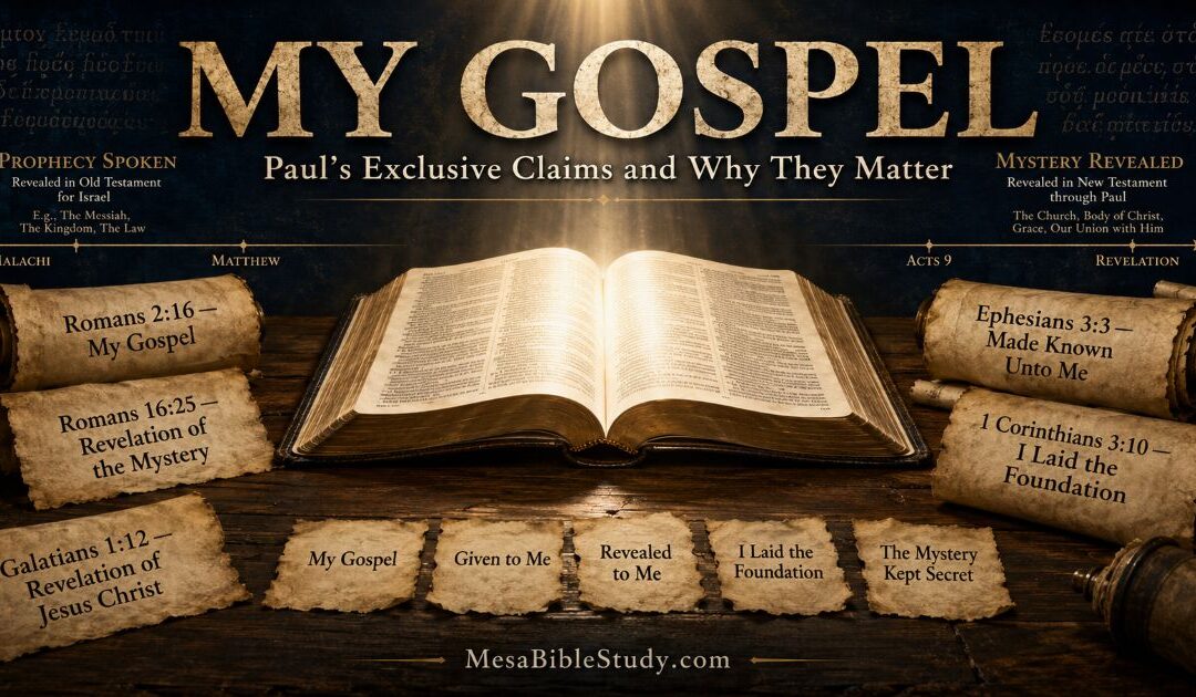 Part 9 —  Paul’s Exclusive Claims and Why They Matter